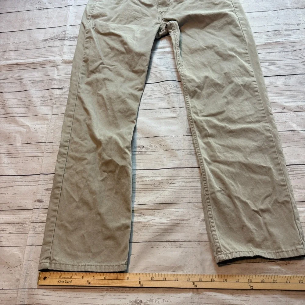 Levi's 514 Jeans Khaki Tan Chino Pants Men's Size 34x32‎ (Fits 32x29)